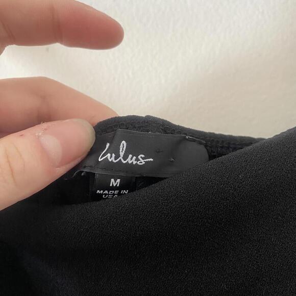 LULUS black cut out mini dress in the club - Picture 4 of 5